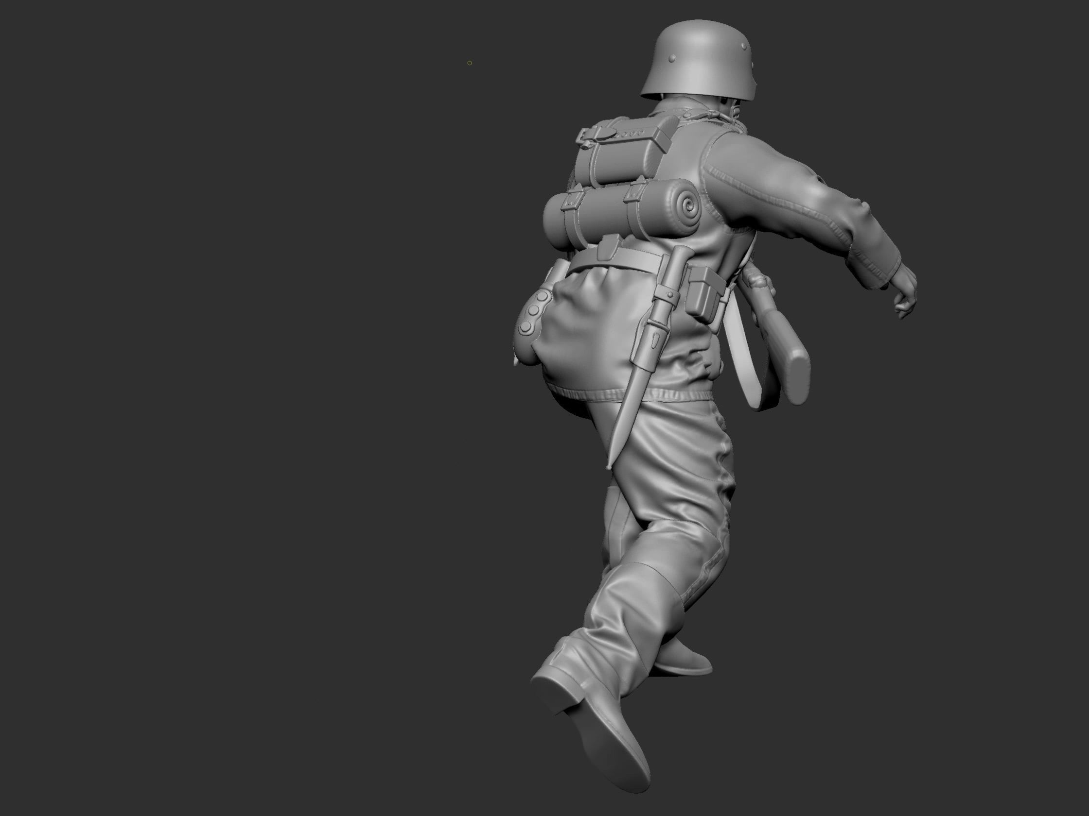 German Soldier 7 ww2 3D print model_37