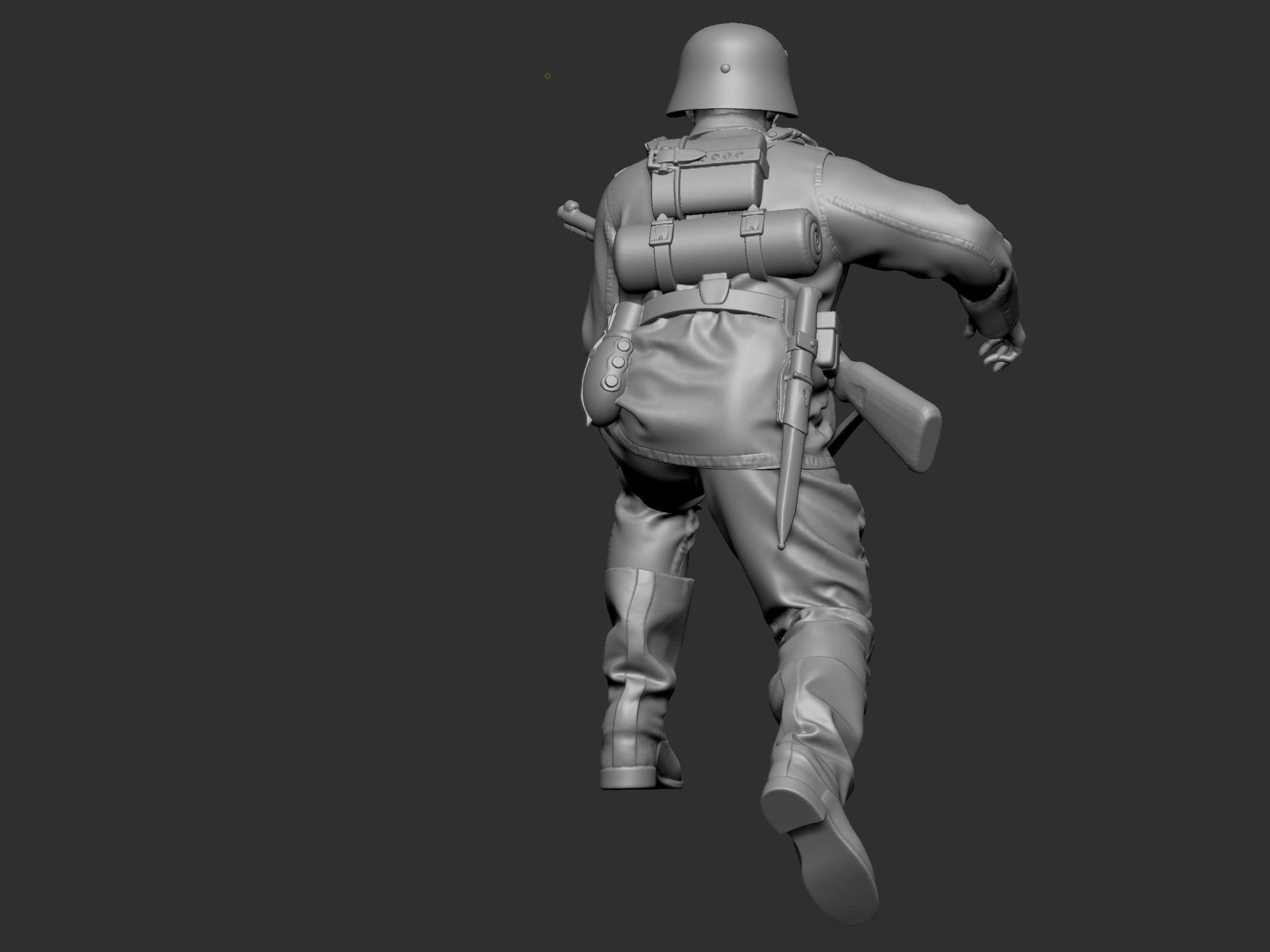 German Soldier 7 ww2 3D print model_45
