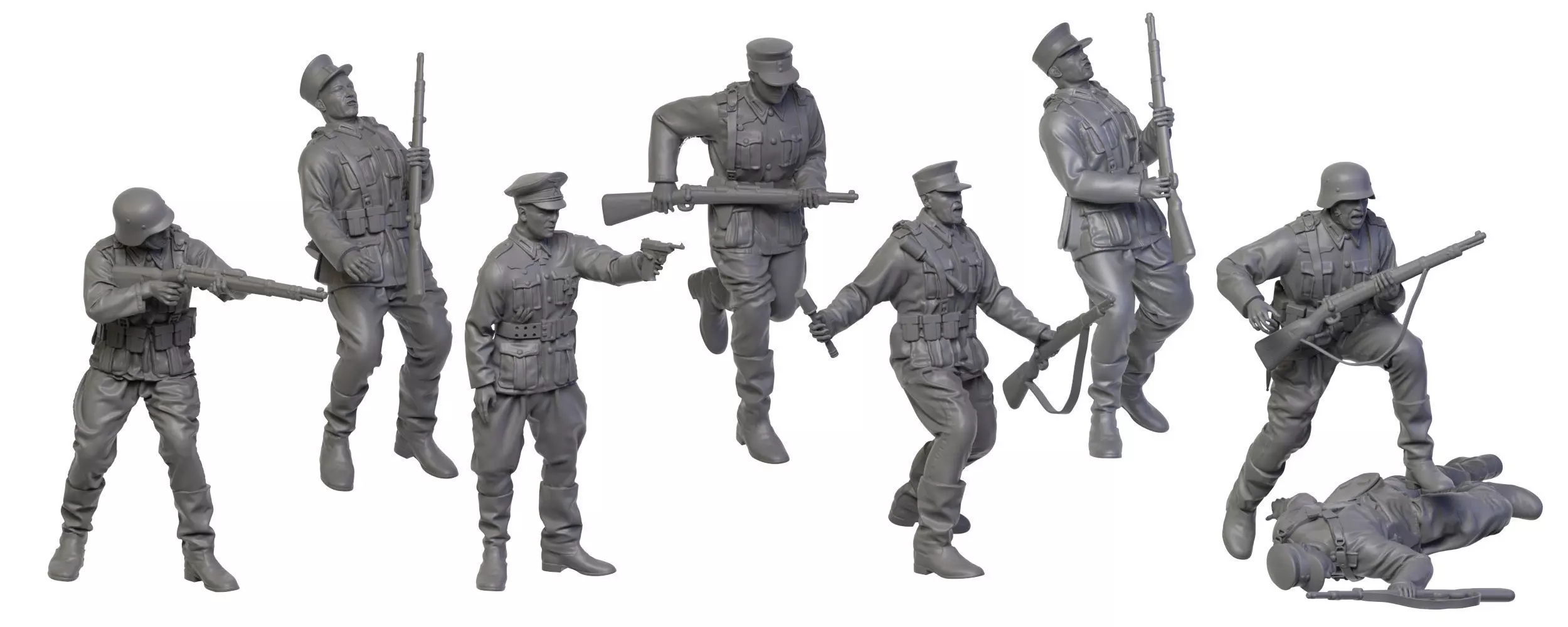 Collection German  Soldier ww2  3D print model_0