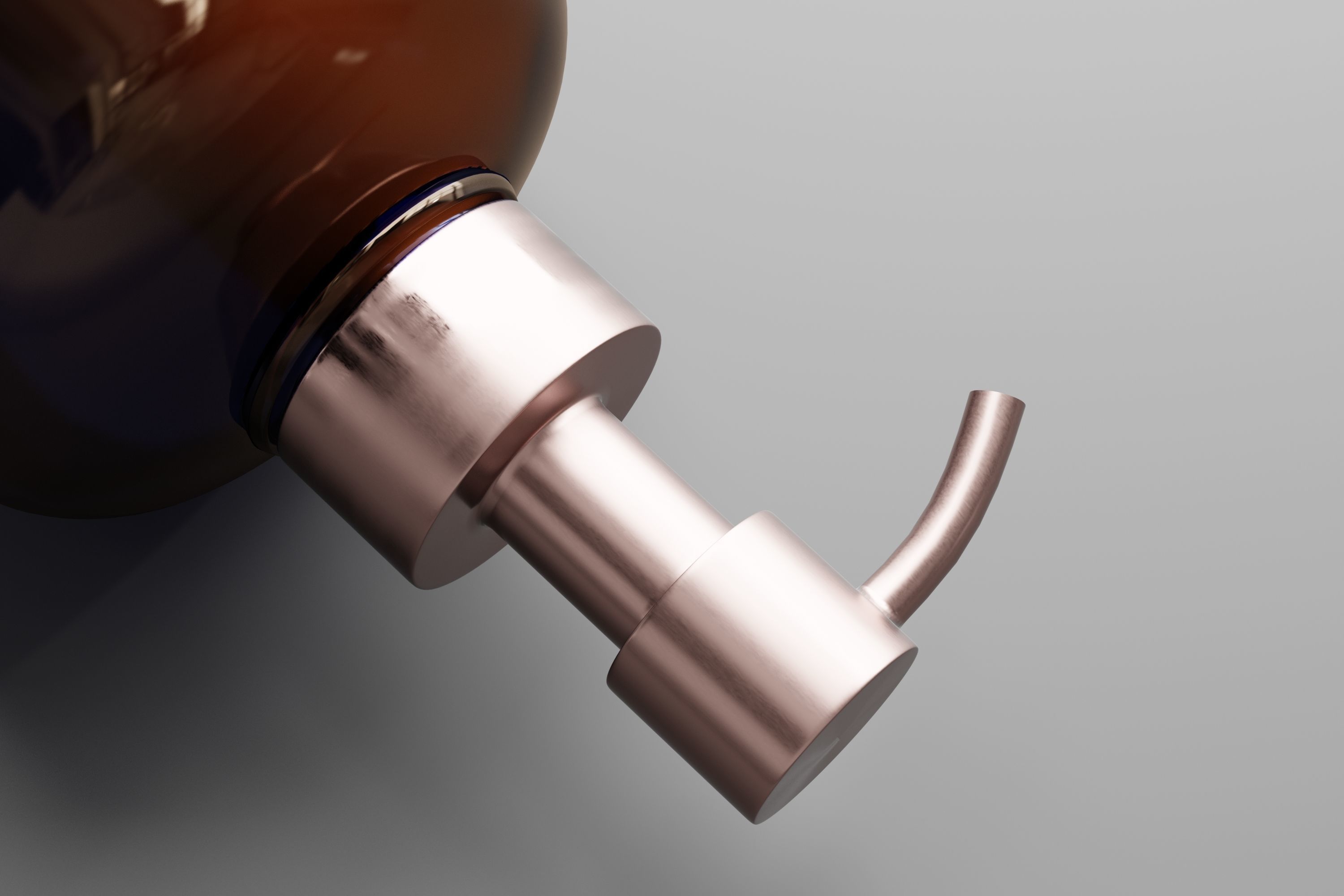 Cosmetic Pump Bottle 3D model_2