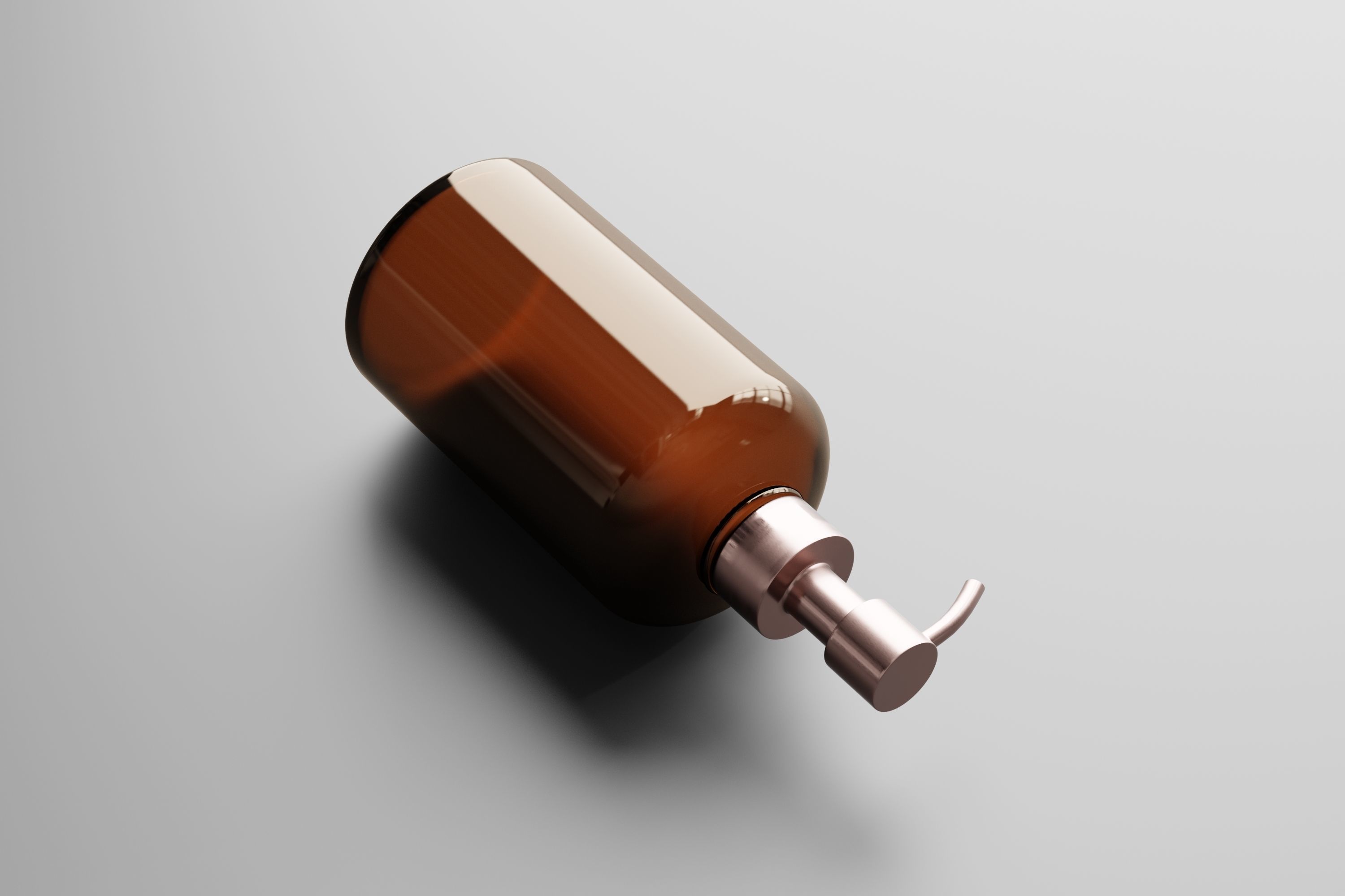 Cosmetic Pump Bottle 3D model_1