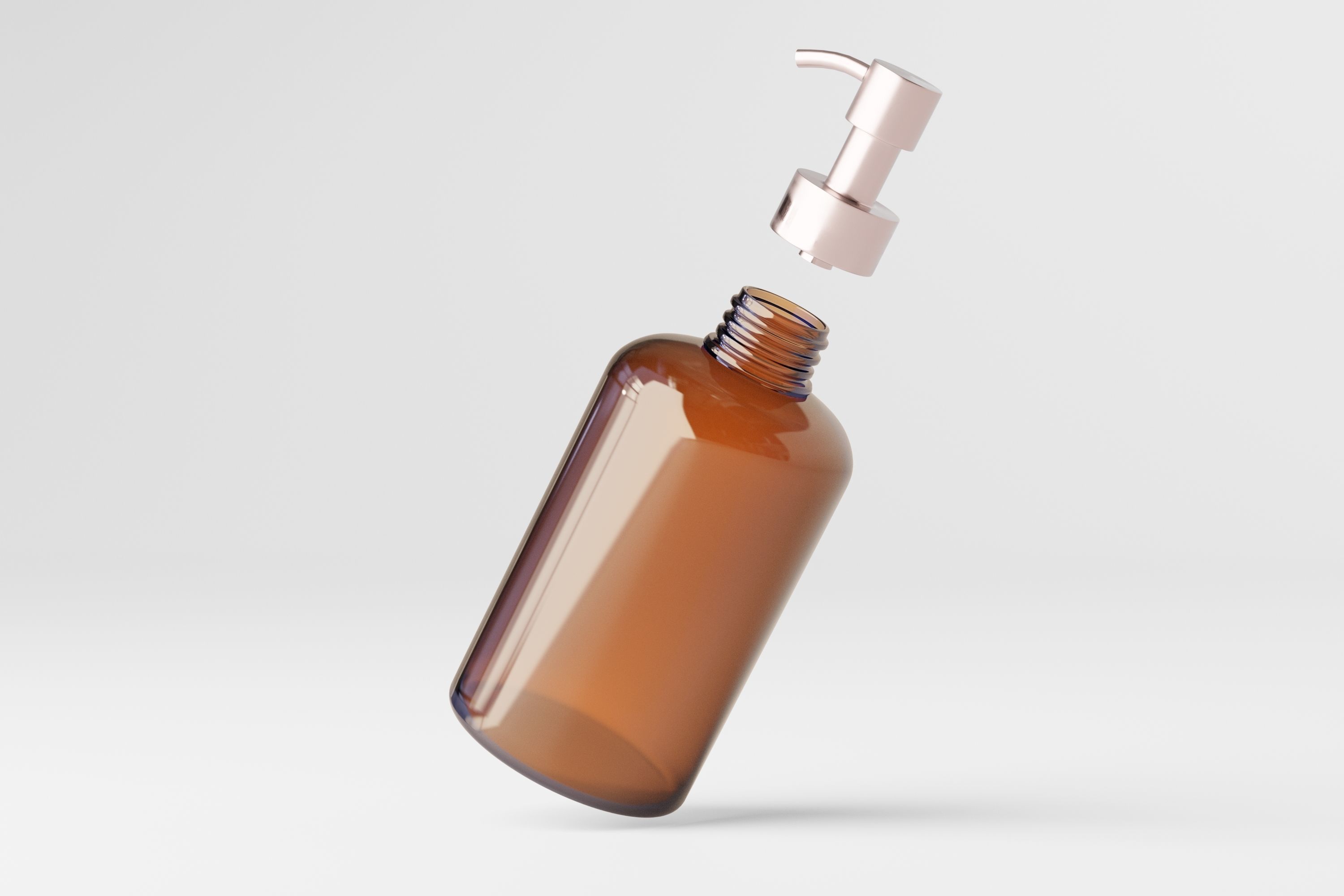 Cosmetic Pump Bottle 3D model_4