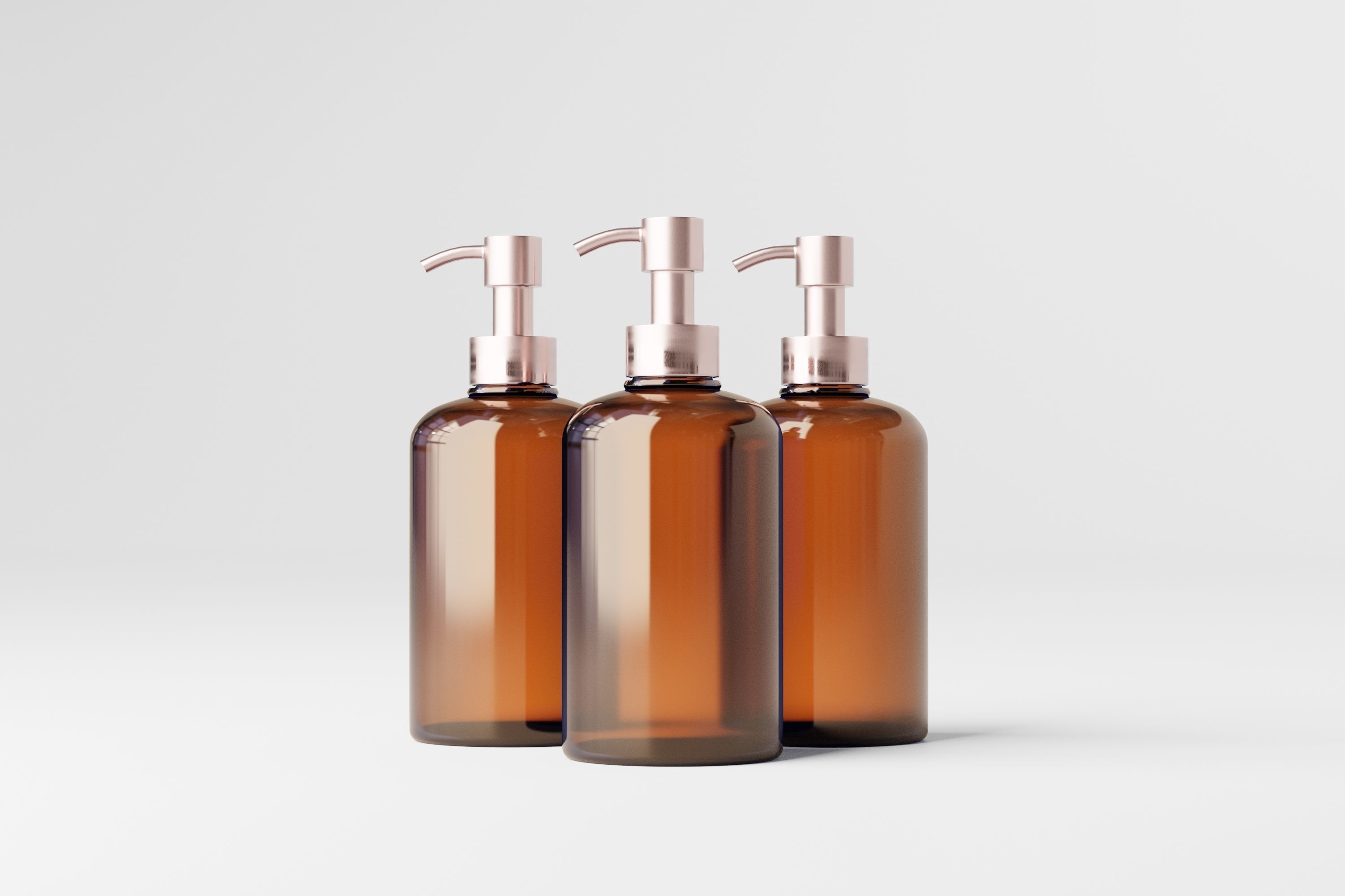 Cosmetic Pump Bottle 3D model_5