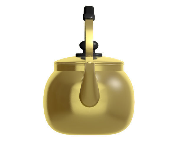 Kettle gold tea 3D model_6
