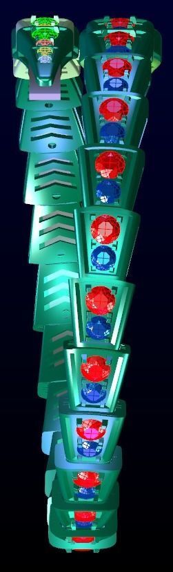 Serpenti Bulgari diamond snake bracelet 3D print model_9