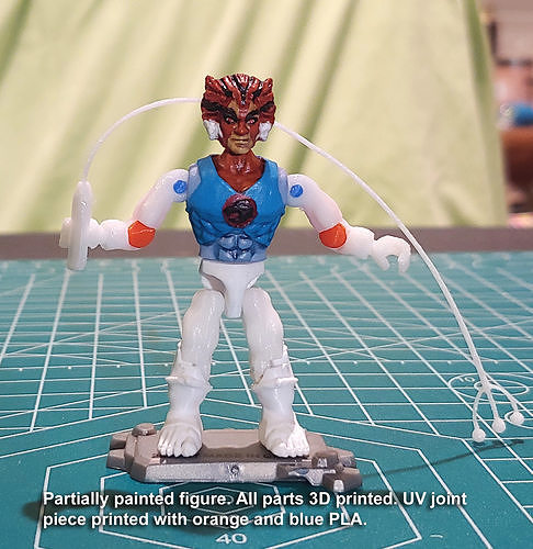 Mega Construx compatible Thundercats Tygra figure - Custom 3D print model