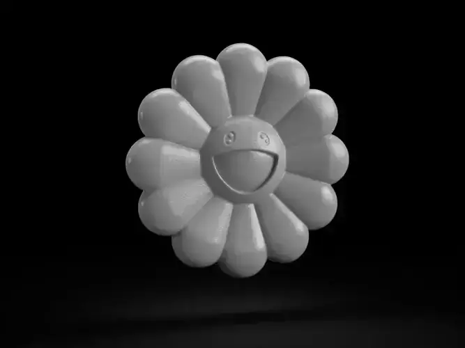 TAKASHI MURAKAMI FLOWER FACE 3D print model