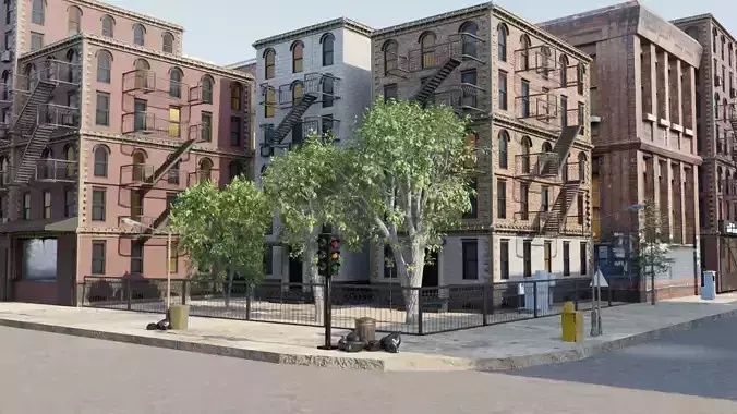 City with rail bridge