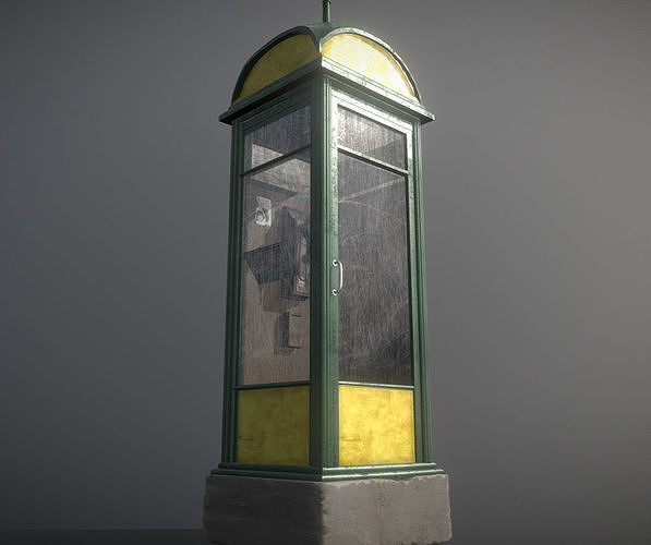 Old MaTaRT Budapest phone boot Low-poly 3D model