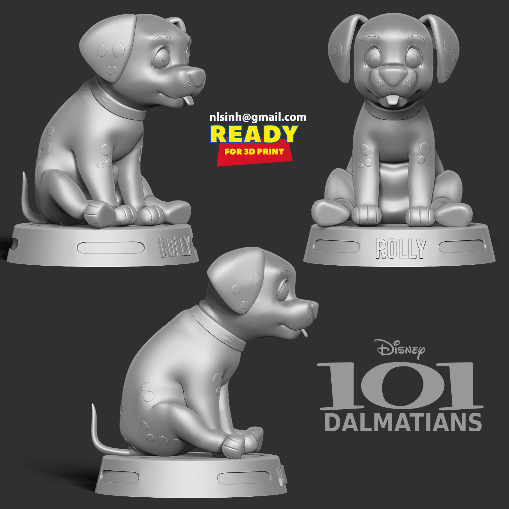 Rolly - 101 dalmatians 3D print model_5