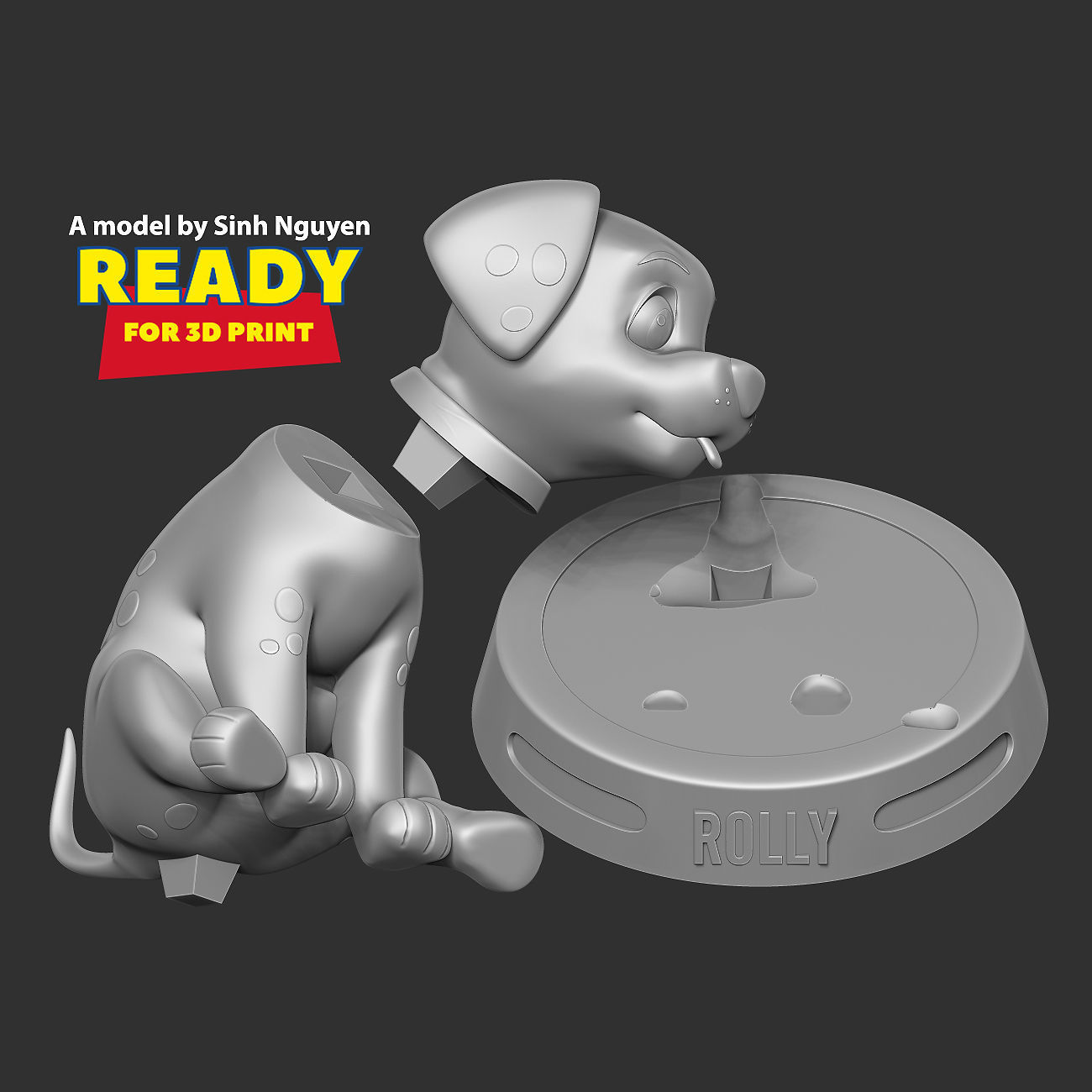 Rolly - 101 dalmatians 3D print model_2