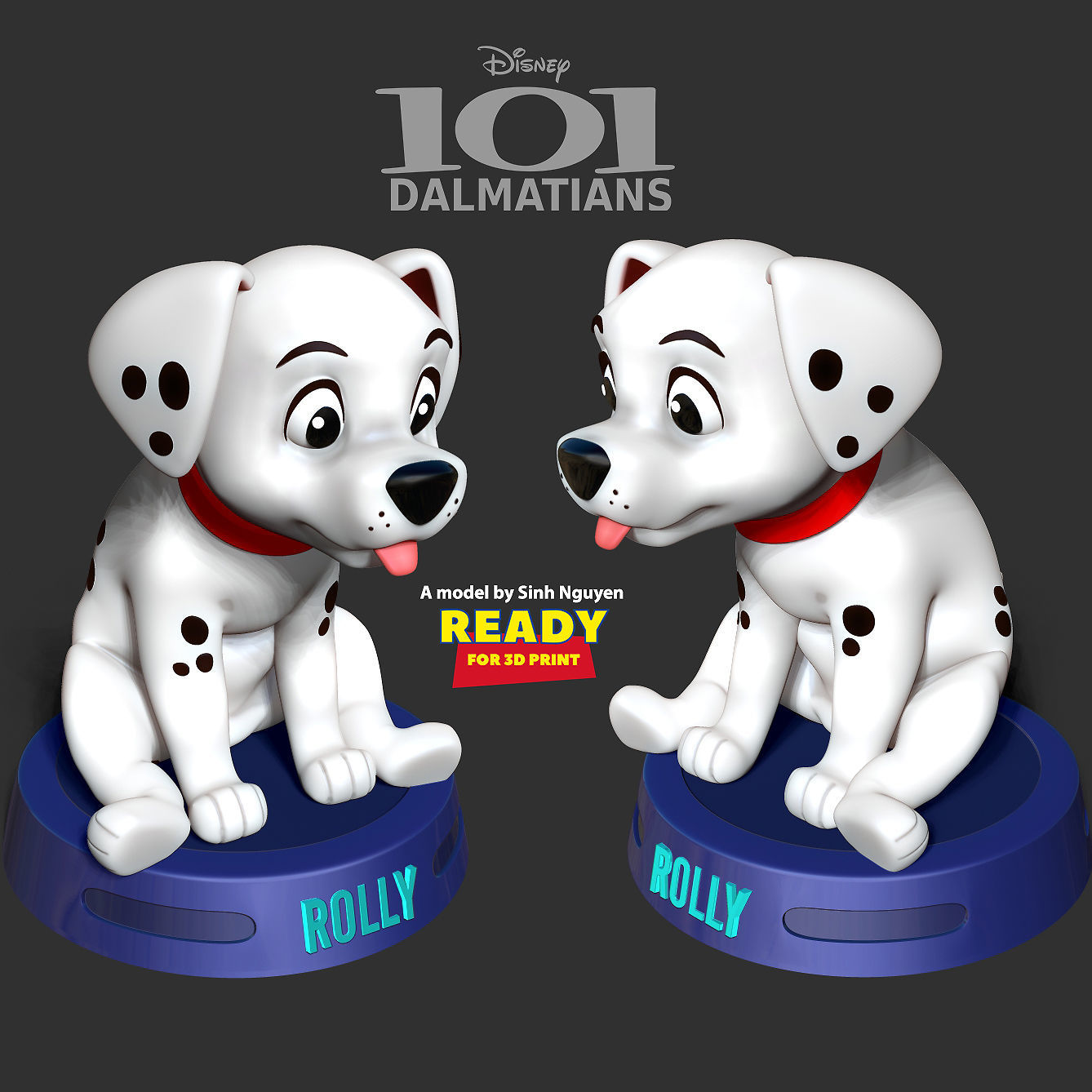 Rolly - 101 dalmatians 3D print model_4