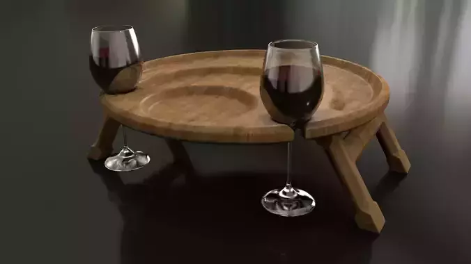  Wooden wine table