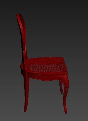Classical Dining chair Low-poly 3D model_10