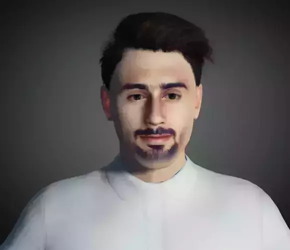 A boy man in shirt and pants