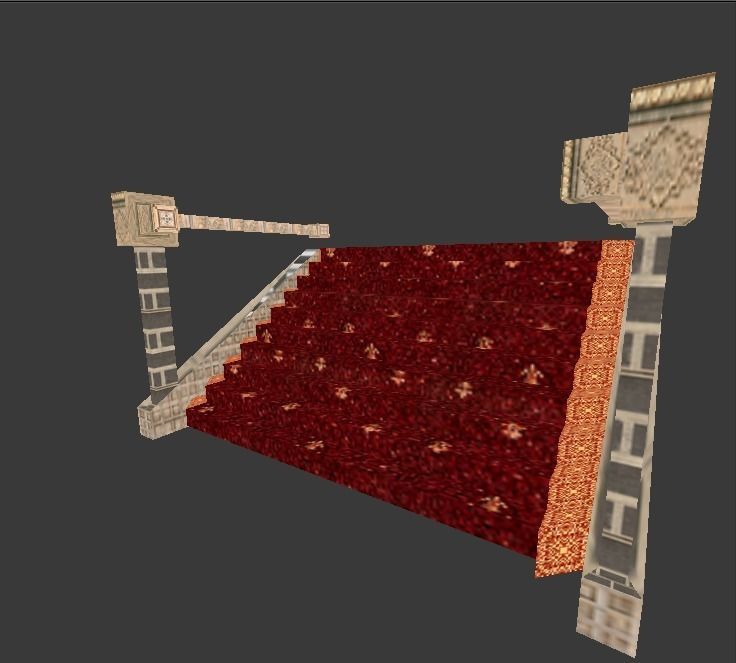 Gerudo Palace Stairs Free low-poly 3D model_7