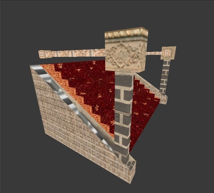 Gerudo Palace Stairs Free low-poly 3D model_2