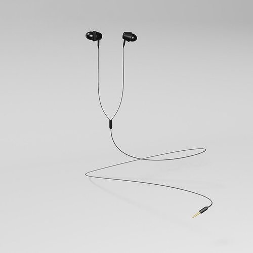 Earphone in-ear 3D model