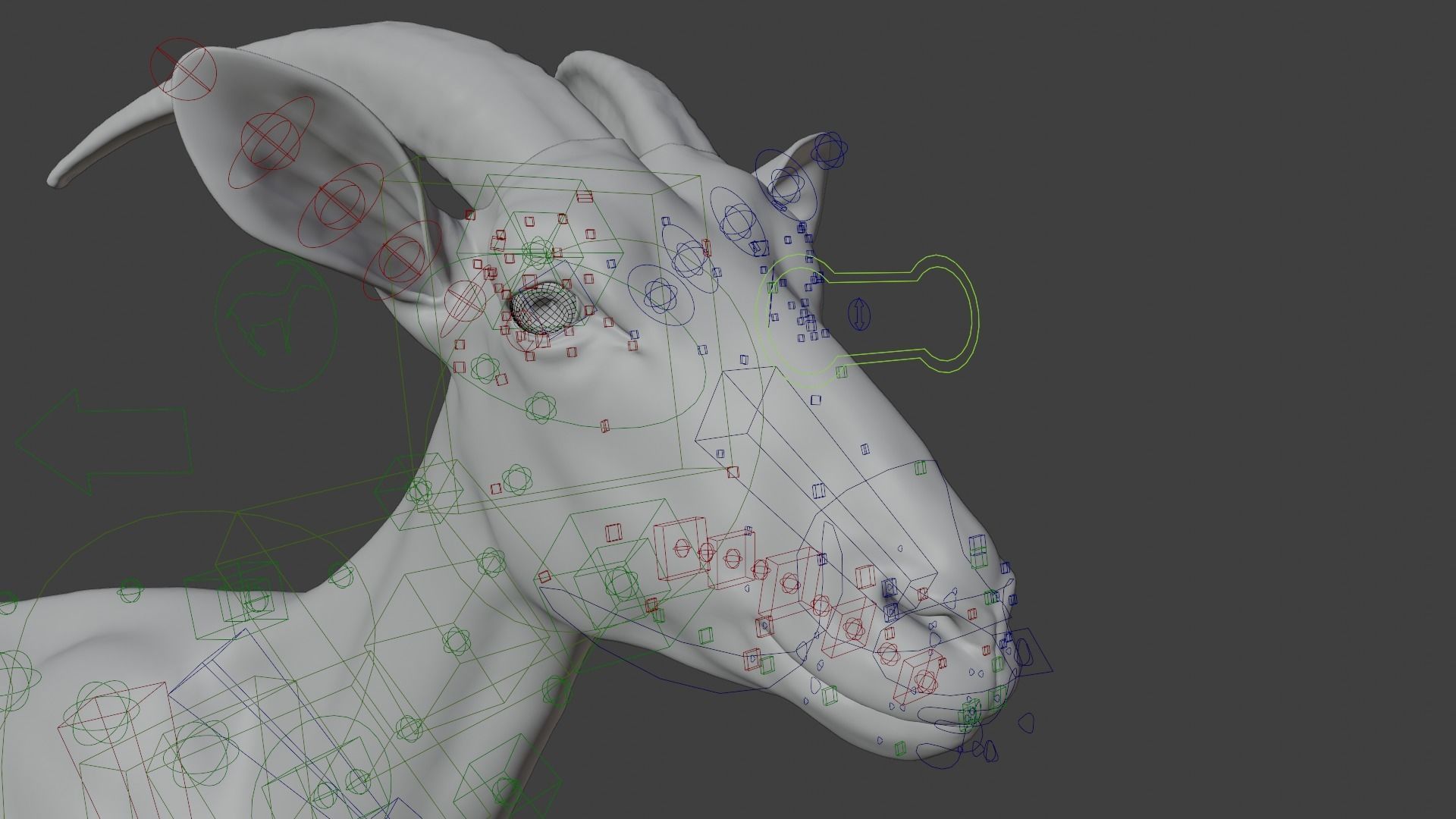 Goat 01 Animated VFX Grace 3D model_13