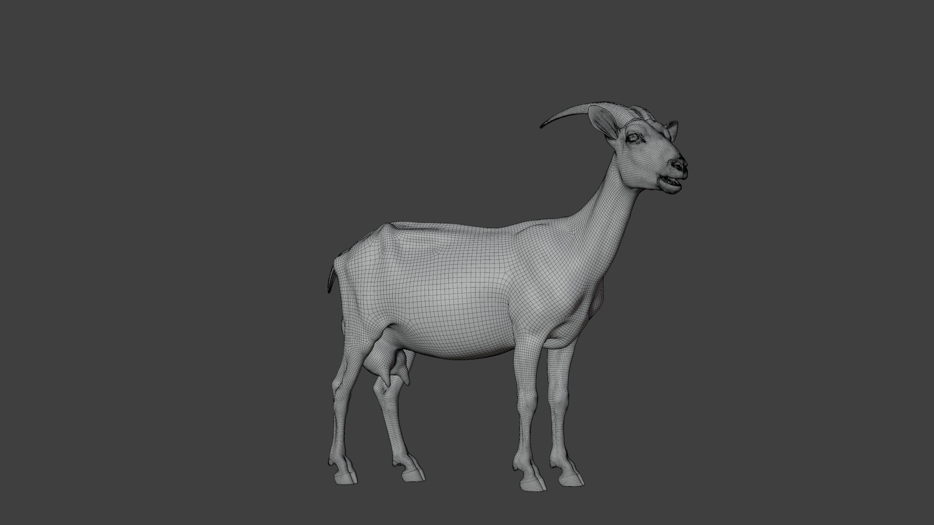 Goat 01 Animated VFX Grace 3D model_15