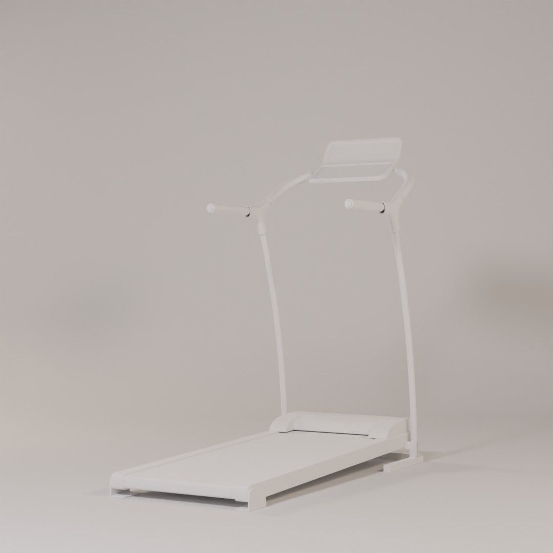 Treadmill tread machine Low-poly 3D model_4