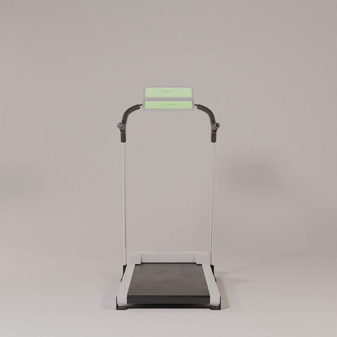 Treadmill tread machine Low-poly 3D model_2