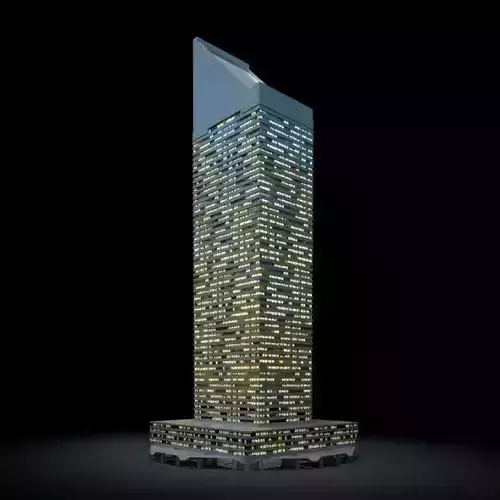 Glass And Metal Modern Day Skyscraper