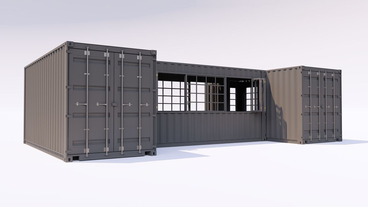 Cargo Container 1 3D model_2
