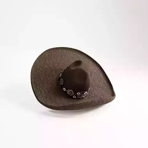 Mexican Hat Low-poly 3D model