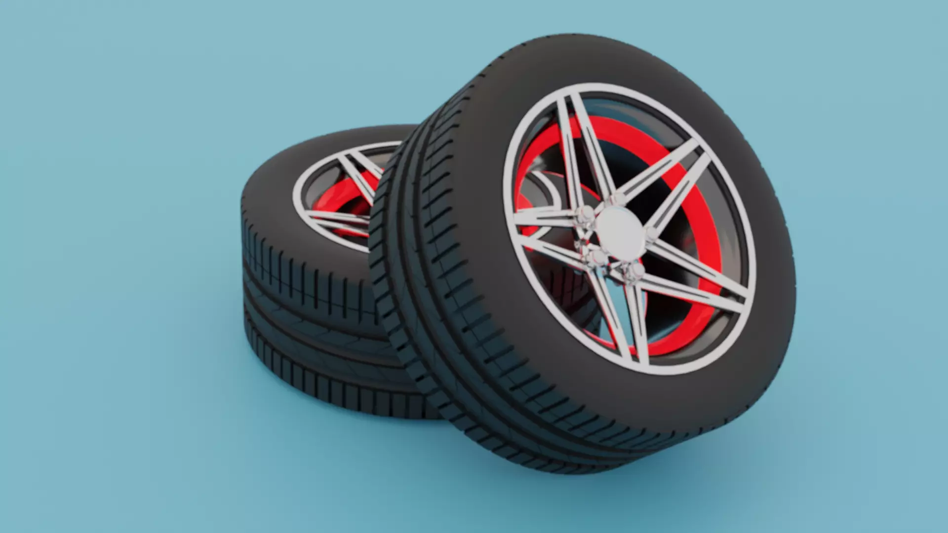 Racing Rim Low-poly 3D model