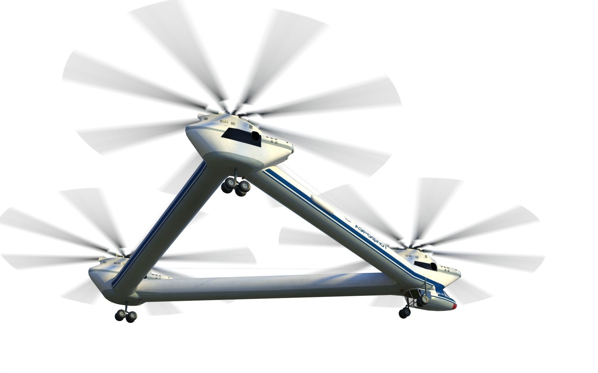 Mil Mi-32 Heavy helicopter 3D model_6