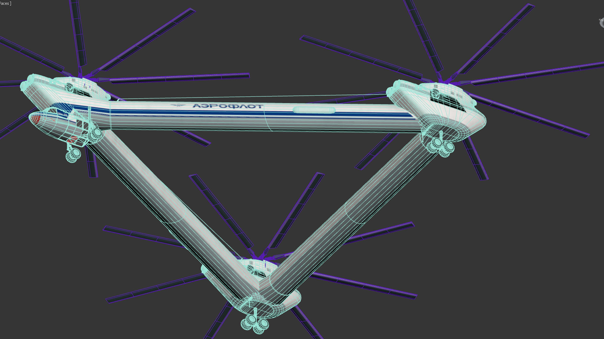 Mil Mi-32 Heavy helicopter 3D model_13