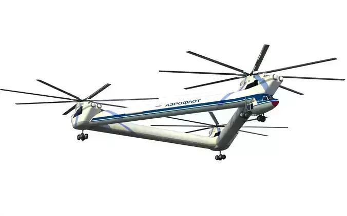 Mil Mi-32 Heavy helicopter 3D model
