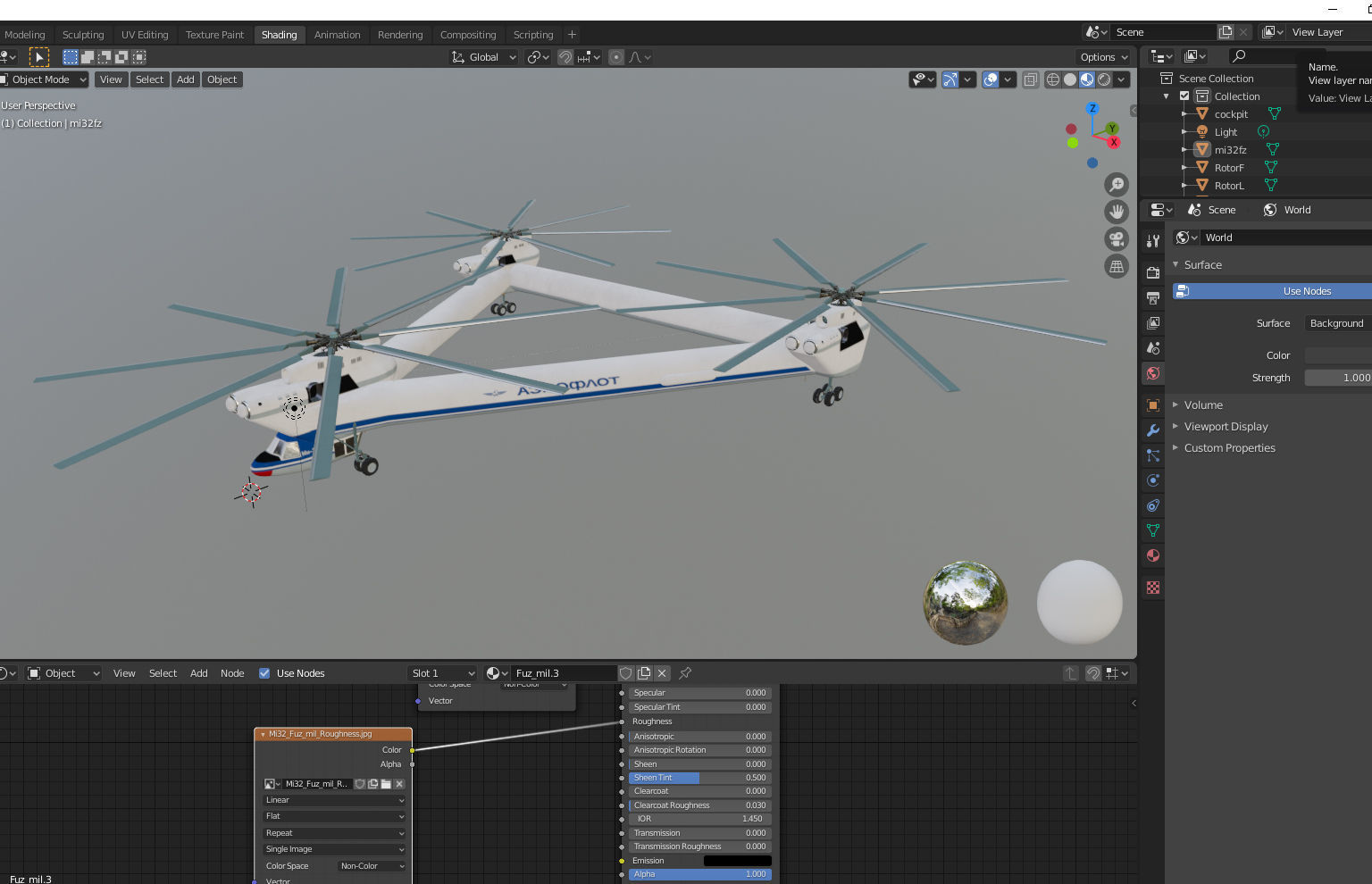 Mil Mi-32 Heavy helicopter 3D model_12