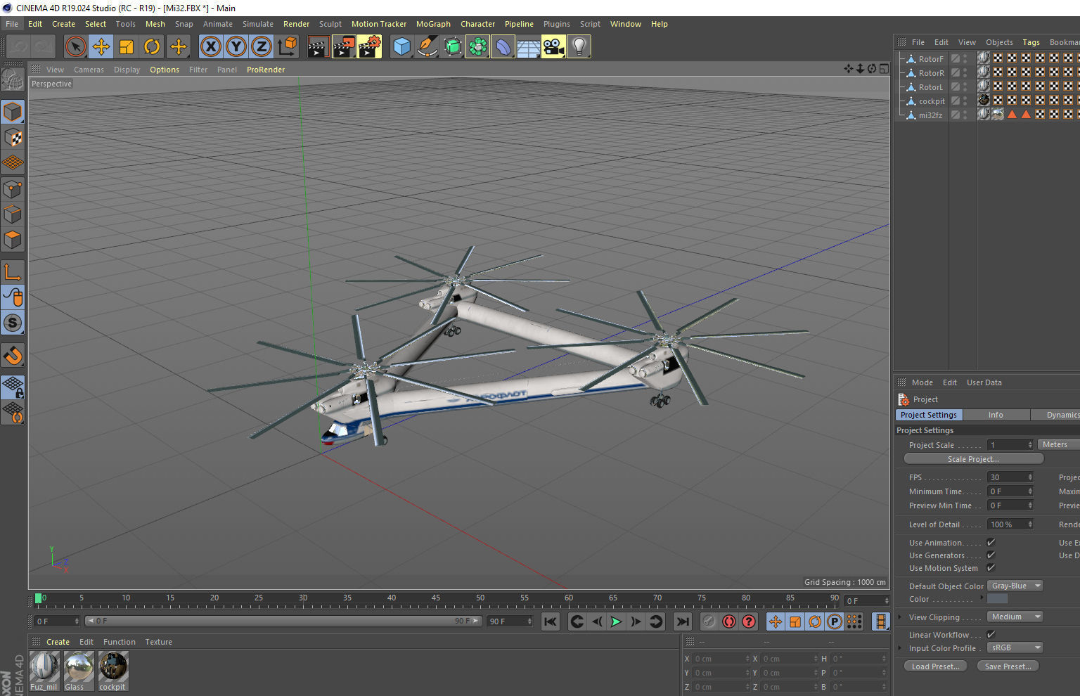 Mil Mi-32 Heavy helicopter 3D model_10
