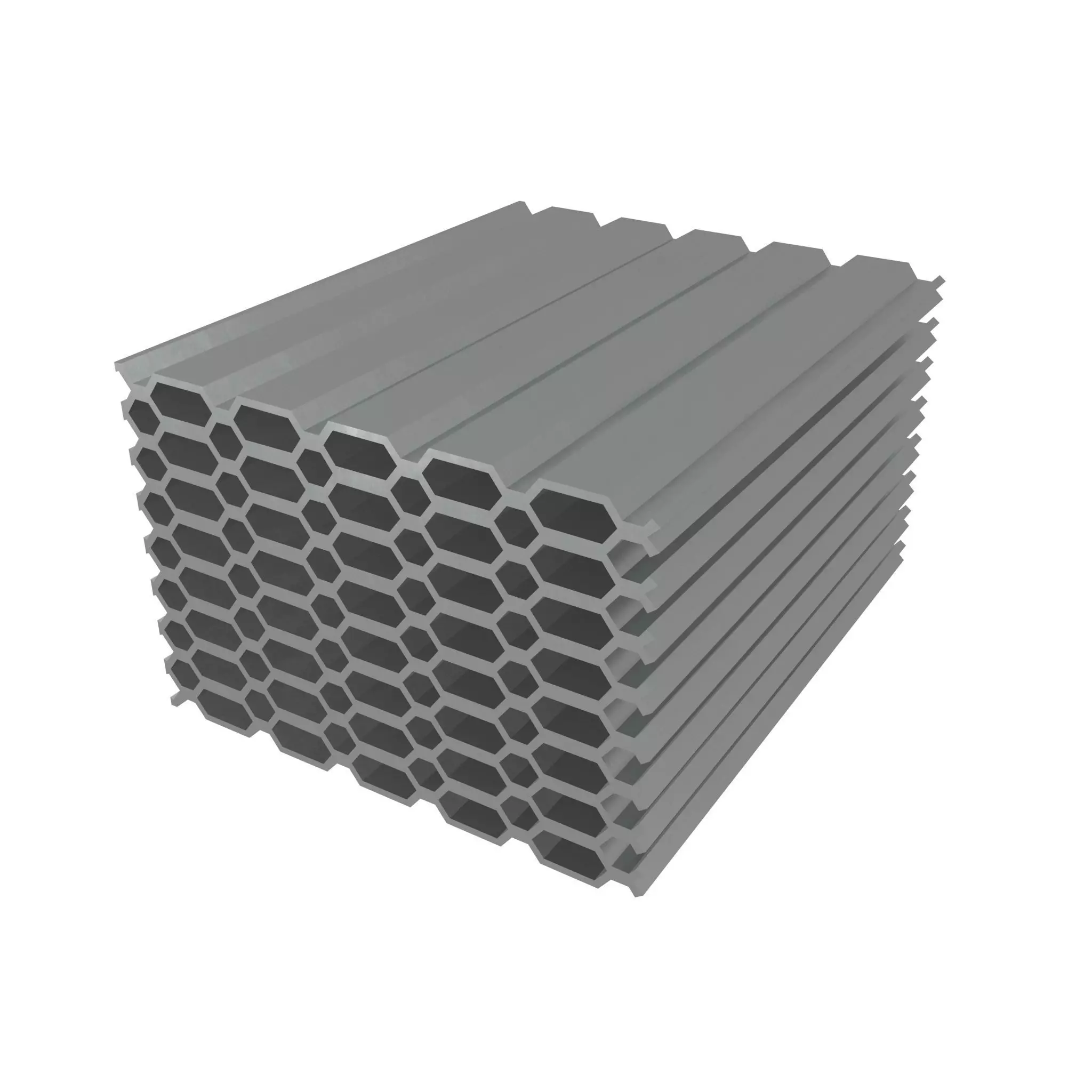 Pile Of Profiled Sheet v1 001 Low-poly 3D model_0