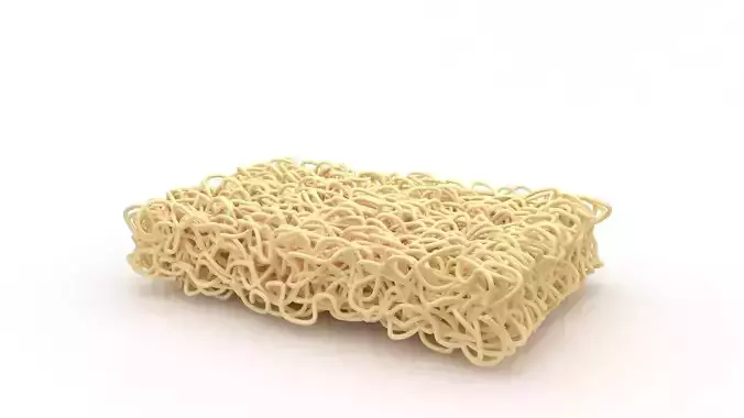 Instant Noodle Brick Cake 3D model