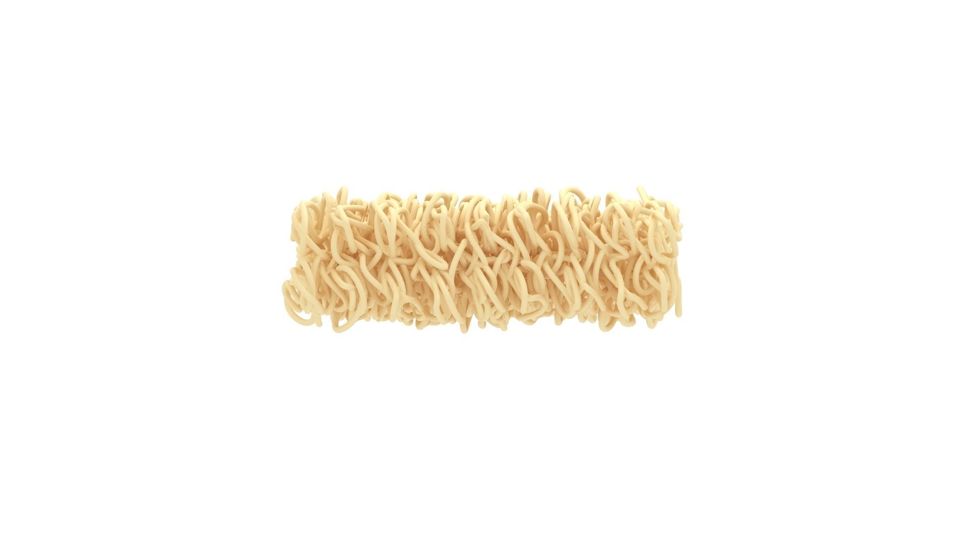 Instant Noodle Brick Cake 3D model_2