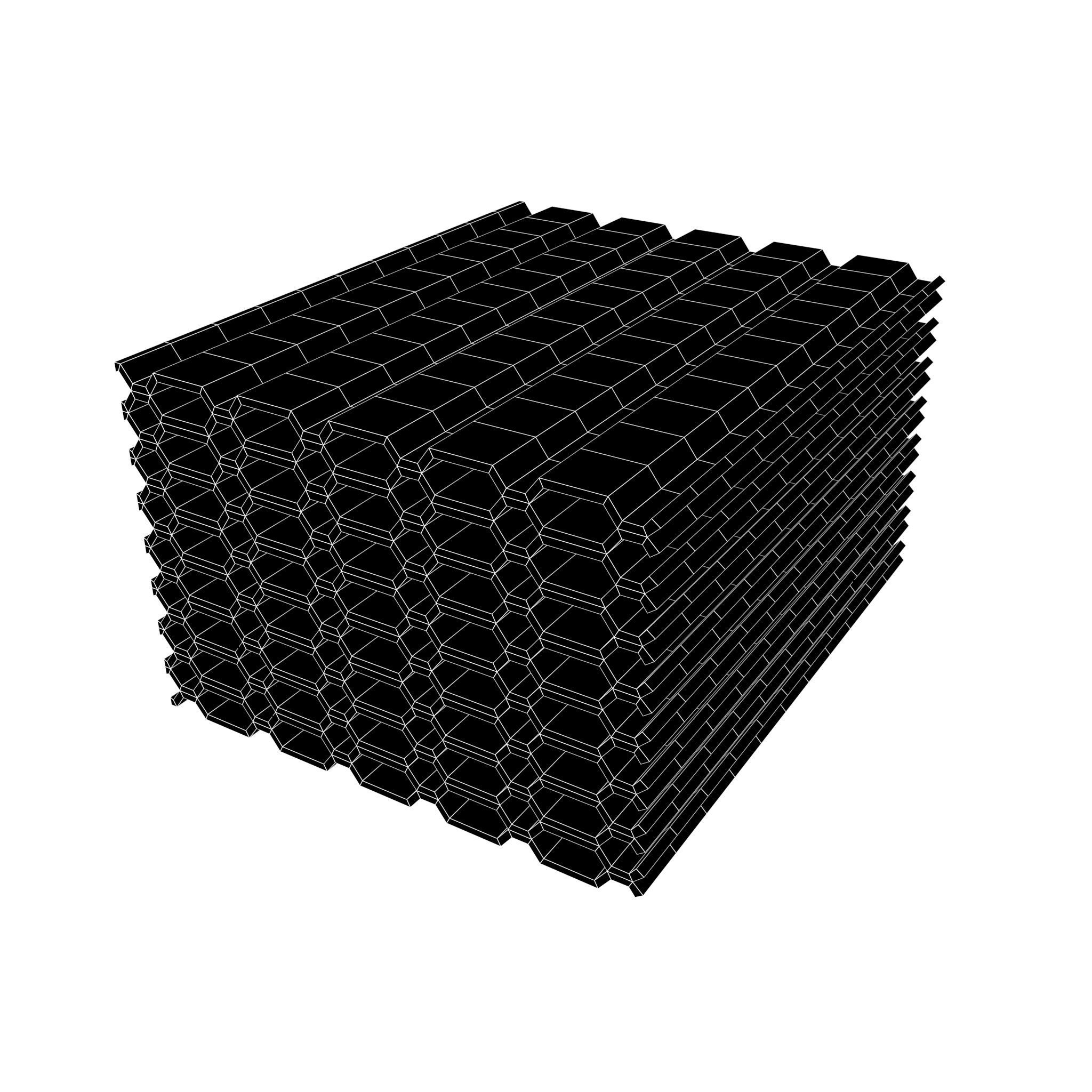 Pile Of Profiled Sheet v1 005 Low-poly 3D model_4