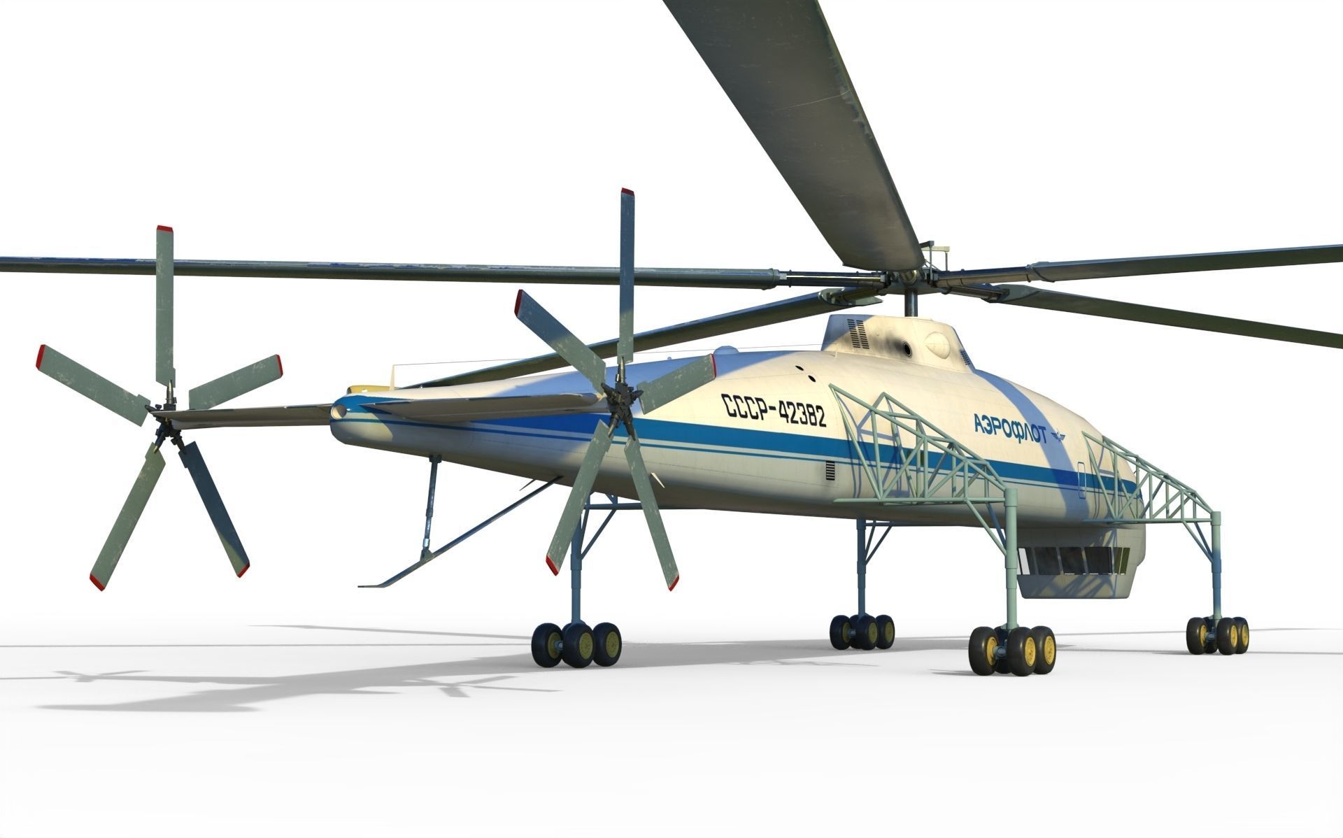 Kamov heavy lift helicopter 3D model_6