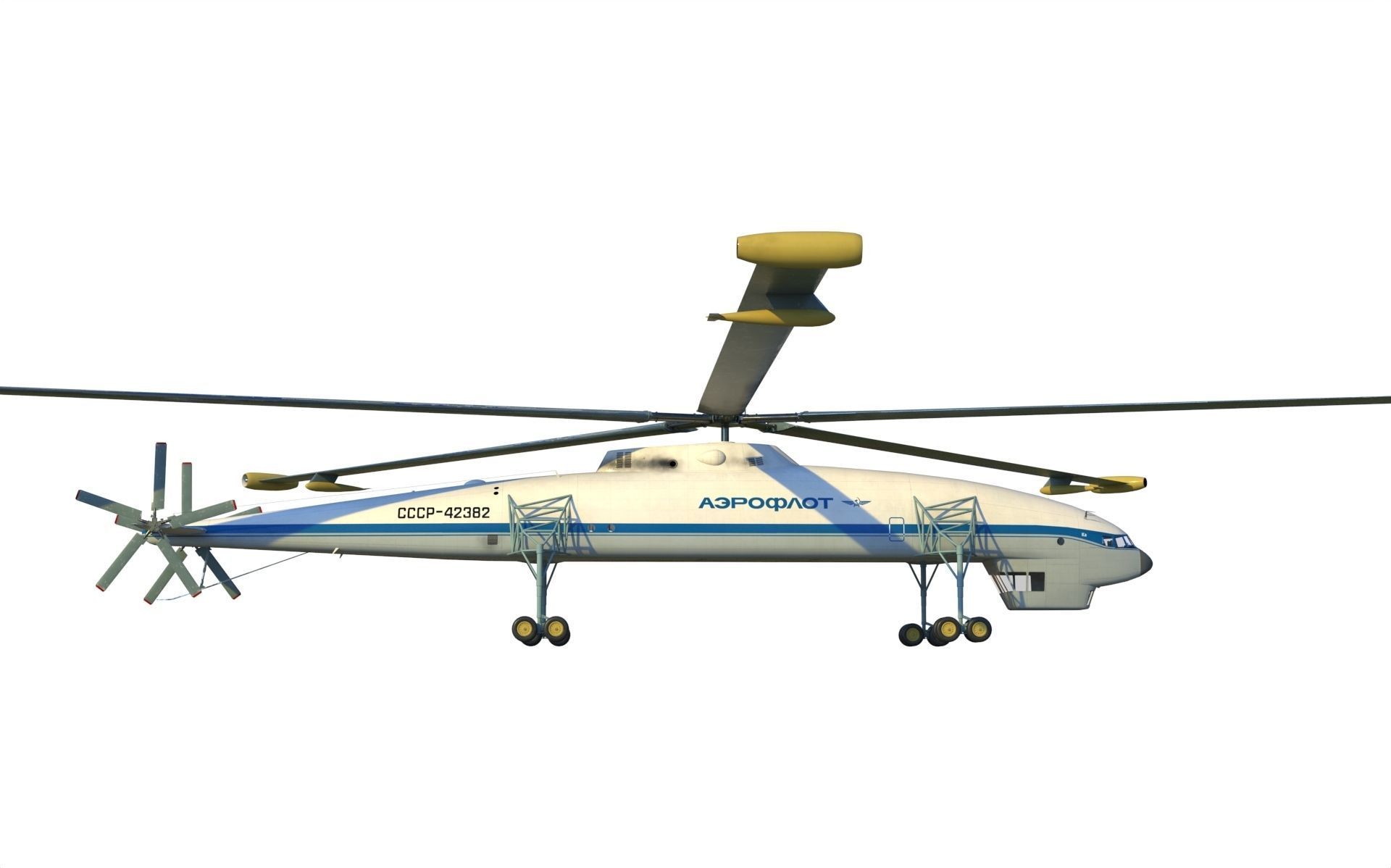 Kamov heavy lift helicopter 3D model_4