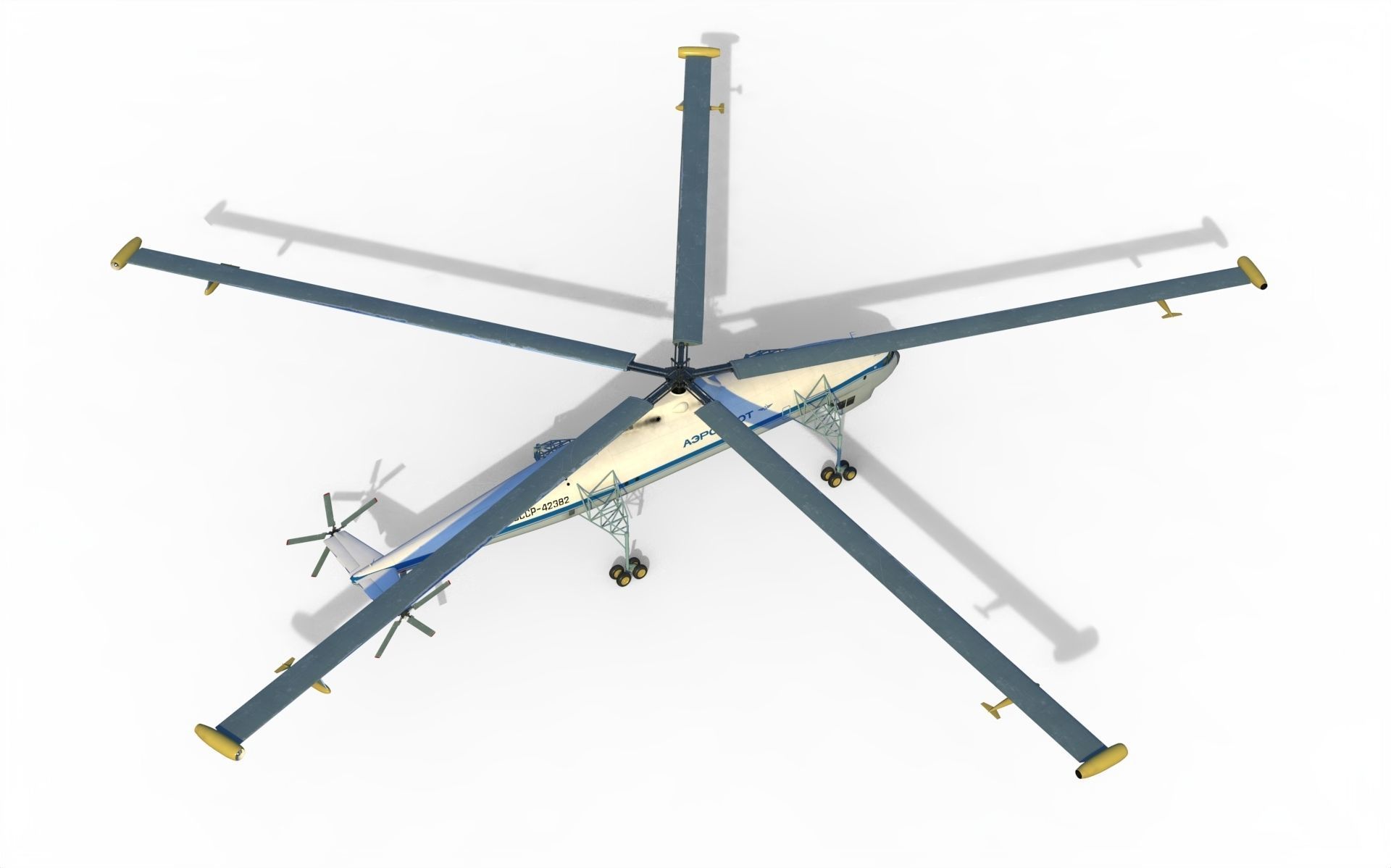 Kamov heavy lift helicopter 3D model_5