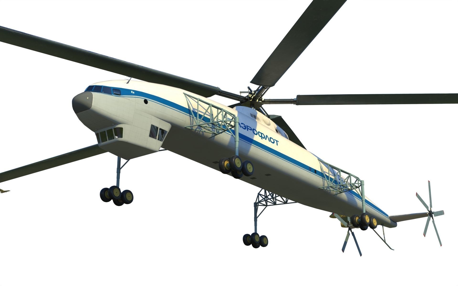 Kamov heavy lift helicopter 3D model_7