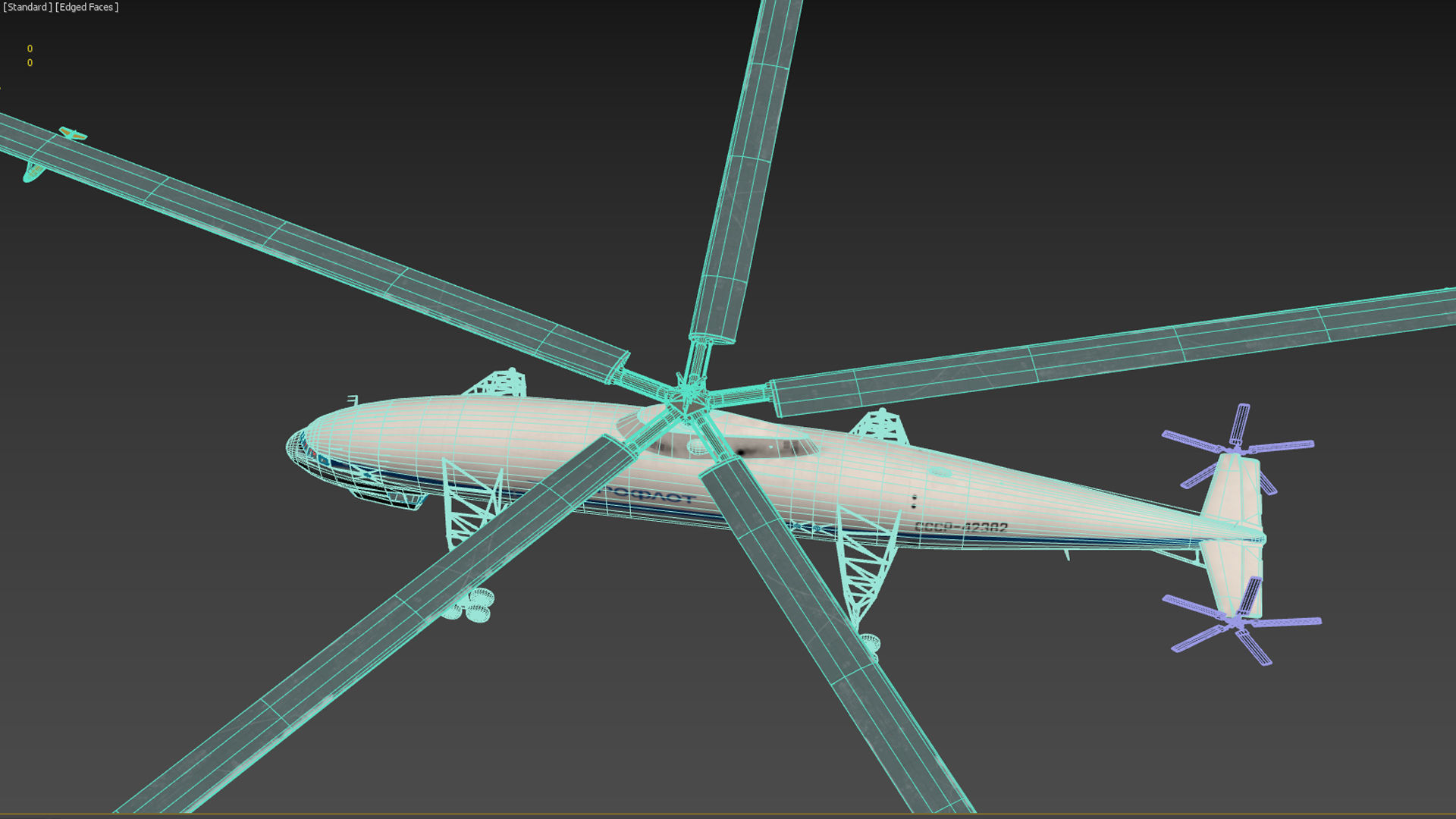 Kamov heavy lift helicopter 3D model_13