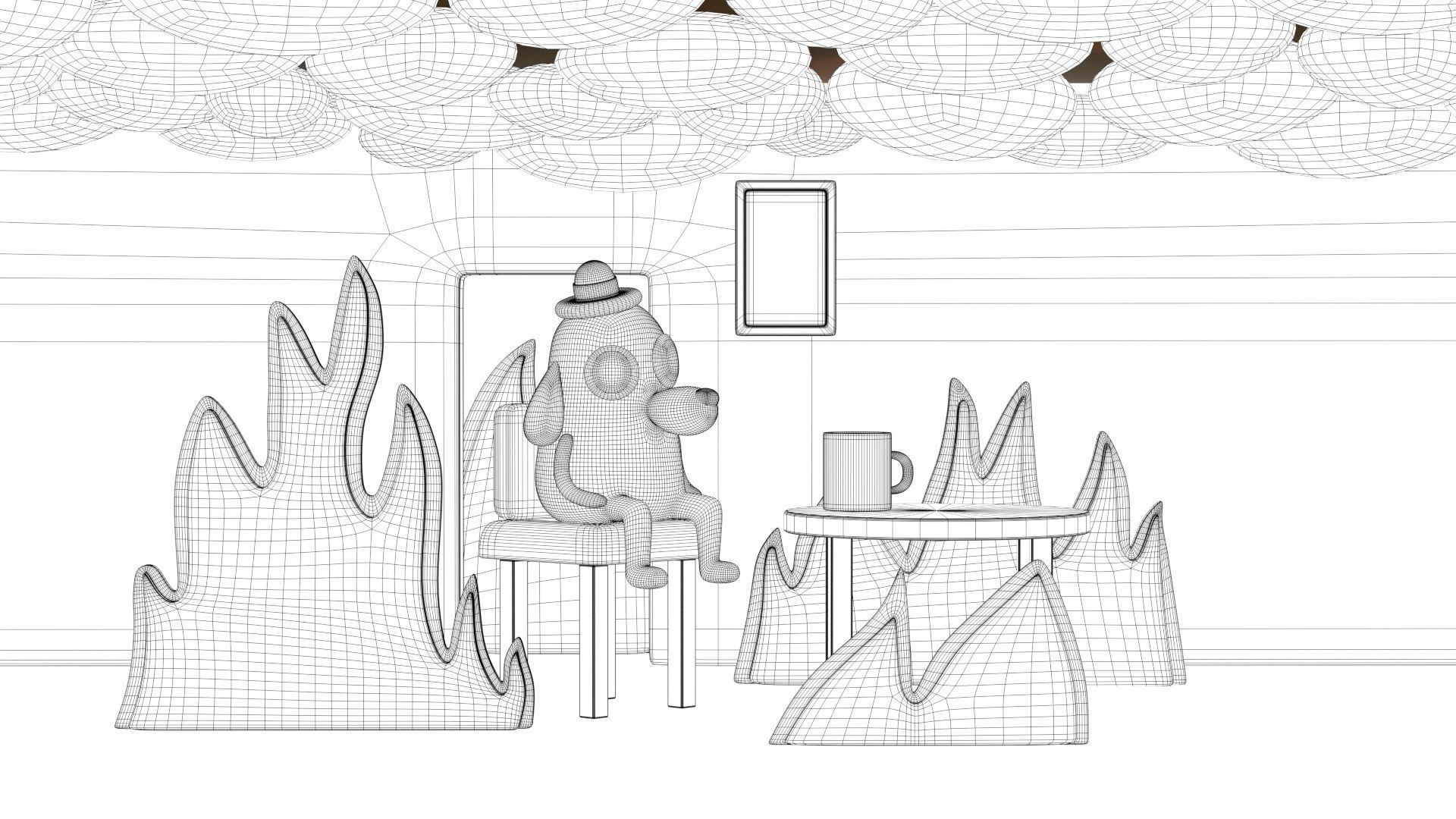 This is fine meme 3D model_10