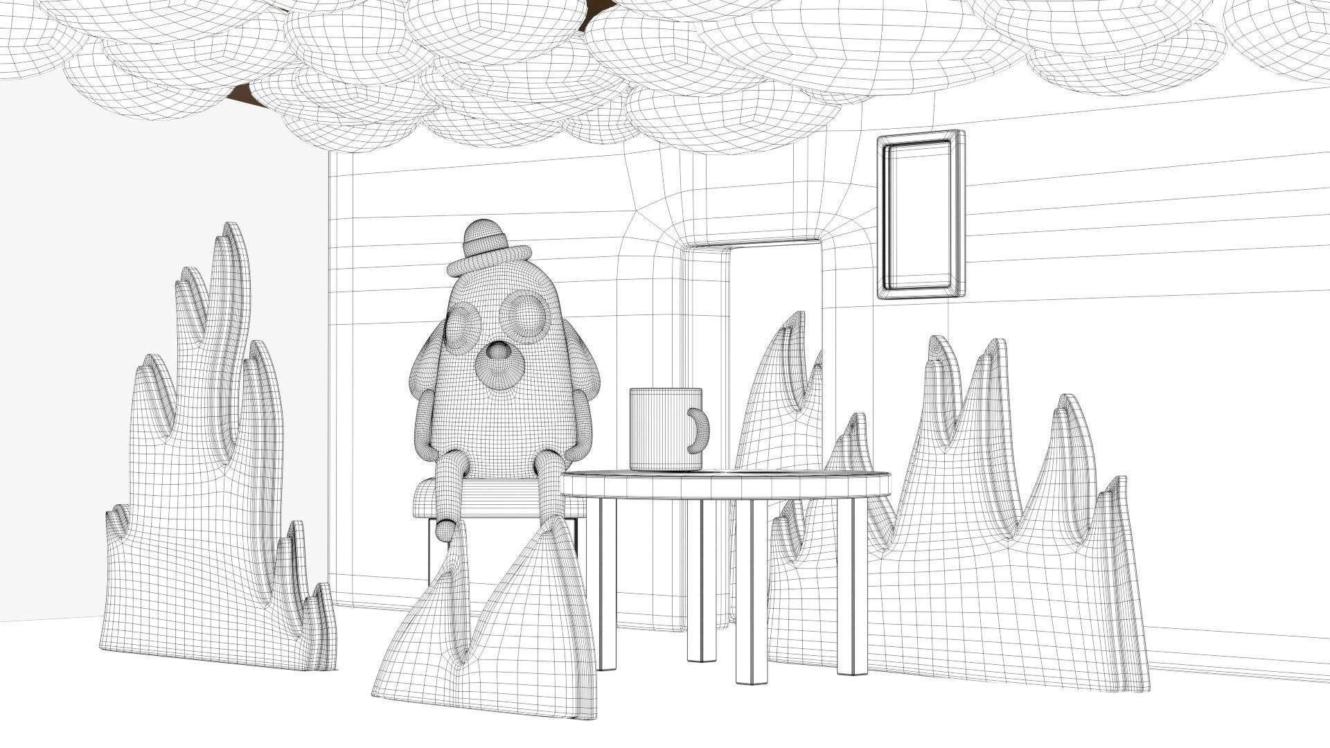 This is fine meme 3D model_11