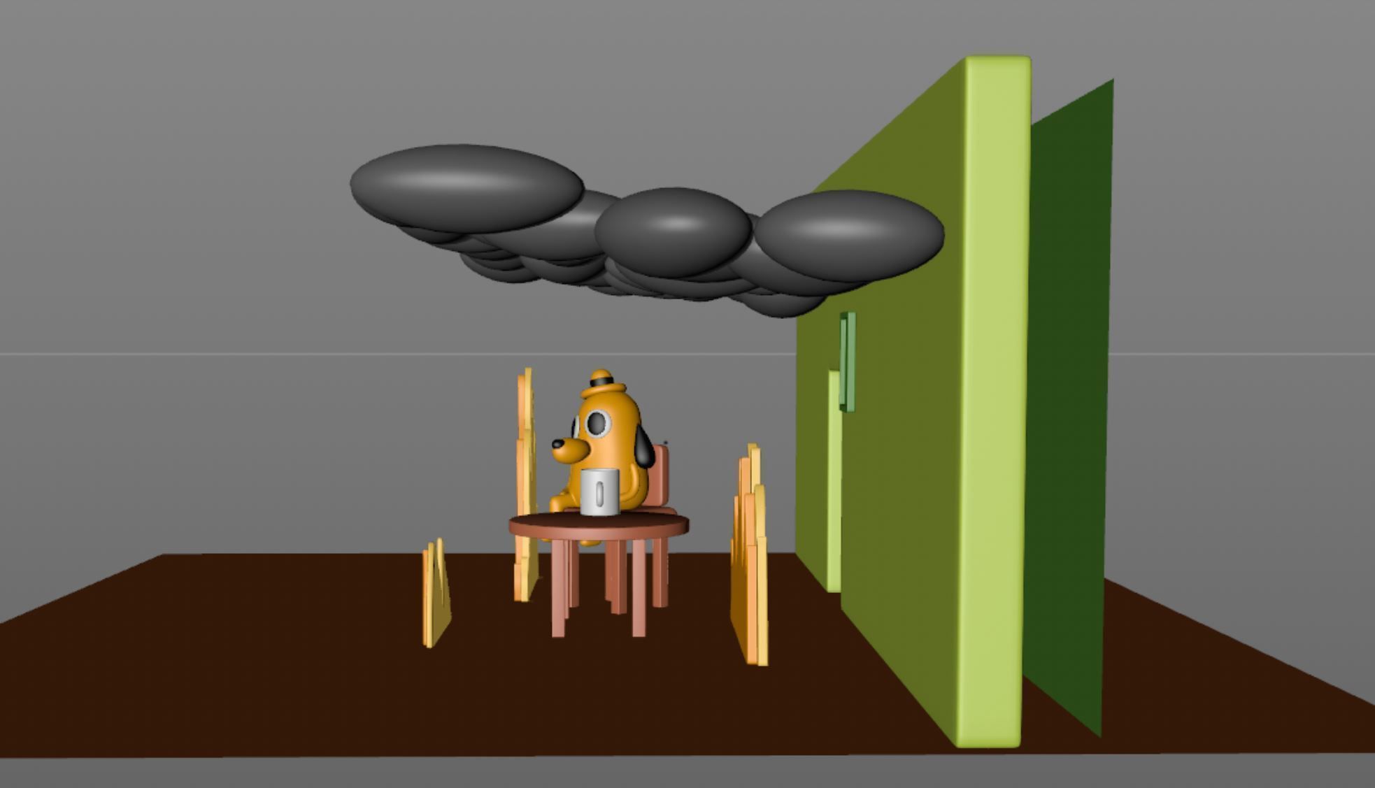 This is fine meme 3D model_7