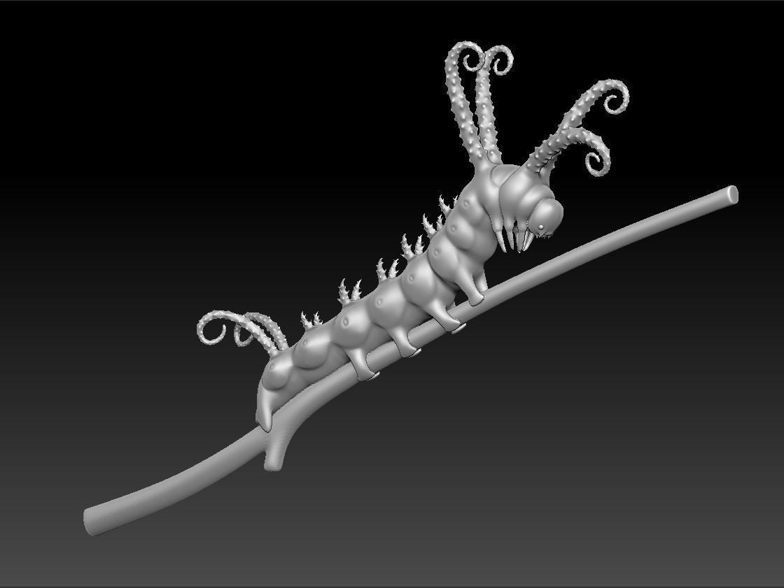 Caterpillar 3D Print Model on branch 3D print model_5