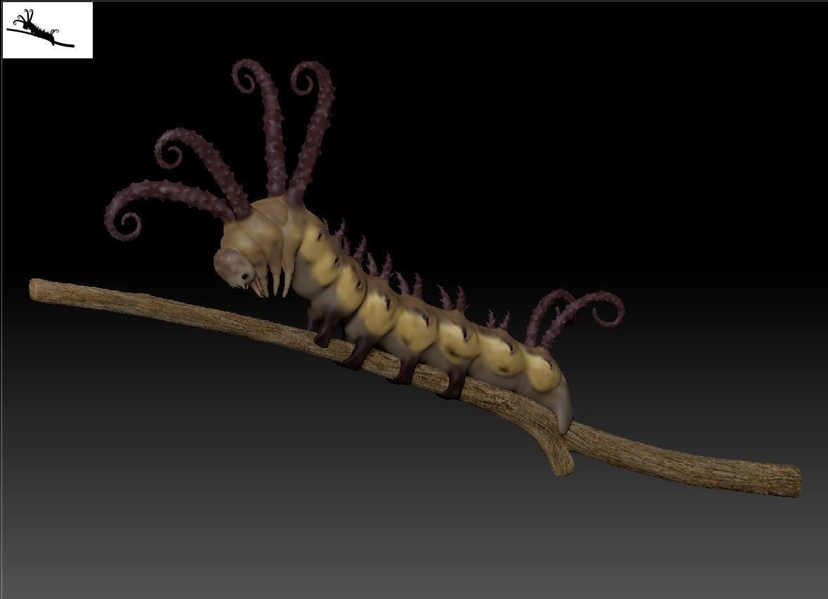 Caterpillar 3D Print Model on branch 3D print model_7