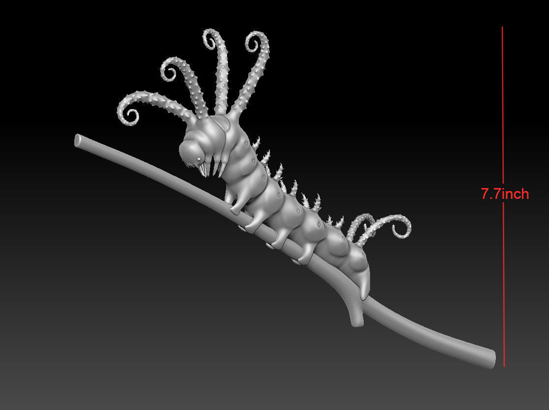 Caterpillar 3D Print Model on branch 3D print model_4